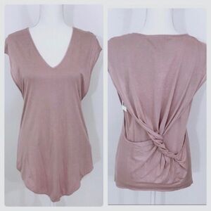 New Helmut Lang Twist Back Scoop Tee